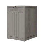 Storage Box 48 Gallon Lockable Waterproof Outdoor Deck Grey TT006-GR Lhbgo Large. Fixed Price $107.62.