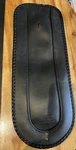 Mustang Black Fender Bib With Braided Edges 78030. Fixed Price $47.50.