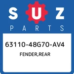 63110-48G70-AV4 Suzuki Fender,rear 6311048G70AV4, New Genuine Oem Part. Fixed Price $1082.54.