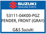 Suzuki Oem Part 53111-04K00-PGZ Fender, Front (gray). Fixed Price $203.22.