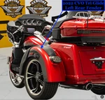 Oem 09-26 Harley Trike 2022 Cvo Glide Sunset Orange & Black Left Rear Fender. Fixed Price $959.94.