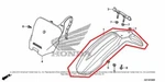 New Oem Honda Front Fender Red. Fixed Price $72.00.
