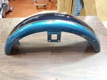 Teal Black & Gold Pinned Kawasaki Vulcan Oem Front Motorcycle Fender Vn 1500. Fixed Price $149.99.