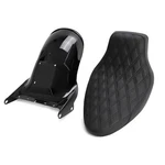 For Harley Davidson Softail 2006 - 2017 200MM Tire Short Rear Fender Black Seat. Fixed Price $162.24.