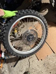 Honda 1986 Oem Front Wheel Rim Tire Hub.. Fixed Price $150.50.