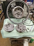 Suzuki 1972 Front Complete Used Wheel Assembly Duel Brake A3296. Fixed Price $1099.00.
