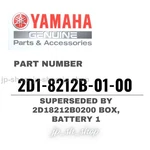 Yamaha Genuine Oem Parts Box, Battery 2D1-8212B-01-00 For FZ1. Fixed Price $65.72.