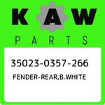 35023-0357-266 Kawasaki Fender-rear,b.white 350230357266, New Genuine Oem Part. Fixed Price $60.71.