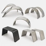 Vintage Technologies Single Axle Trailer Fenders Made Usa. Fixed Price $150.95.