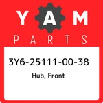 3Y6-25111-00-38 Yamaha Hub, Front 3Y6251110038, New Genuine Oem Part. Fixed Price $303.50.