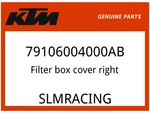 Ktm Oem Part 79106004000AB Filter Box Cover Right. Fixed Price $30.35.
