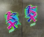 1990 90' Kawasaki Kx 500 Radiator Shroud 2PC Pegatinas Decals Stickers Graphics. Fixed Price $36.99.