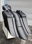 7" For Harley Davidson Touring Stretched Saddlebags And Rear Fender Bagger Kit. Fixed Price $2099.00.