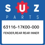 63116-17K00-000 Suzuki Fender,rear Inner 6311617K00000, New Genuine Oem Par. Fixed Price $43.28.