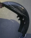 Black Front Fende With Silver Pin Strip For Harley-davidson. Fixed Price $48.17.