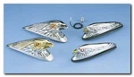 Drag Specialties DS-287556 Eagle Head Fender Ornament Gold Eyes. Fixed Price $44.27.