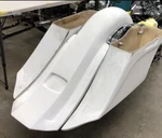 Harley Davidson Down & 14 Out Stretched Saddlebags And Fender Flh Bagger 97-08. Fixed Price $1199.00.