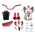 Red Plastic Kit Seat 7/8" Handlebars Tank For CRF50 XR50 110CC 125 Ssr Pit Bike. Fixed Price $139.78.