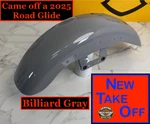 14-26 Oem Harley Chopped Front Fender Road Street Glide Billiard Gray 48632. Fixed Price $299.95.