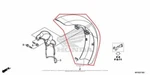 New Oem Honda Front Fender Fairing Red 2018. Fixed Price $359.95.