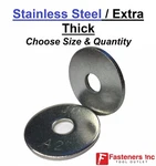 Stainless Steel Extra Thick Heavy Fender Washer Inch Sizes 1/4" 5/16" 3/8" 1/2". Fixed Price $629.99.