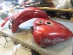 1999-2001 Harley-davidson Dyna T-sport Fxdxt Paint Set Red Vgc. Fixed Price $1278.87.