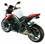Kawasaki Z1000 & Sx 10-2013 Matt Black Silver Mesh Rear Hugger By Powerbronze. Fixed Price $166.73.