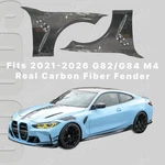 Real Carbon Fiber Front Side Vented Cooling Fender Panel For 21-26 Bmw G82/83 M4. Fixed Price $1424.99.