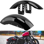 Vivid Black Front Rear Fender For Harley Sportster XL883 XL1200 Iron 2004-UP. Fixed Price $97.84.
