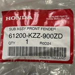 Honda Fdr Sub, Fr. *R292R* 61200-KZZ-900ZB Oem New Black. Fixed Price $79.99.