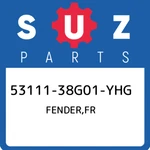 53111-38G01-YHG Suzuki Fender,fr 5311138G01YHG, New Genuine Oem Part. Fixed Price $278.15.