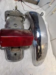 1978 Yamaha Fender Front Rear Mud Guard Flap Tail Light. Fixed Price $75.00.