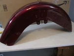 Red And Black Harley Davidson Softail Deluxe Front Fender. Fixed Price $525.00.