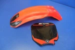 2005 03-07 CR85RB Front Fender Splash Shield Number Plate Red Black. Fixed Price $39.99.