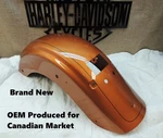 New Harley Canada Street-glide Flhxs Road-glide Fltrxs Rear Fender Amber Whiskey. Fixed Price $795.00.