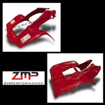 New Honda 86 - 88 Red Plastic Front And Rear Fender Set. Fixed Price $606.72.