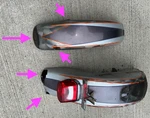 2005 Harley-davidson Screaming Softail Fat Boy Front Rear Wheel Fender Tin Damag. Fixed Price $294.25.