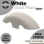 White Sand Pearl Holeshot Performance 19" Short Front Fender Harley 2009+. Fixed Price $549.00.