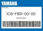 Yamaha Genuine Fender, Rear 1C6-F1611-00-00. Fixed Price $60.89.