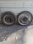 1987 87-88 Yamaha Virago Front And Rear Wheel Rim. Fixed Price $160.00.