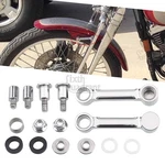 Chrome Front Fender Mount Bracket Kits For Harley Softail Springer Fxsts 1993-06. Fixed Price $28.34.